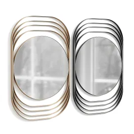 Arturo mirror champagne silver